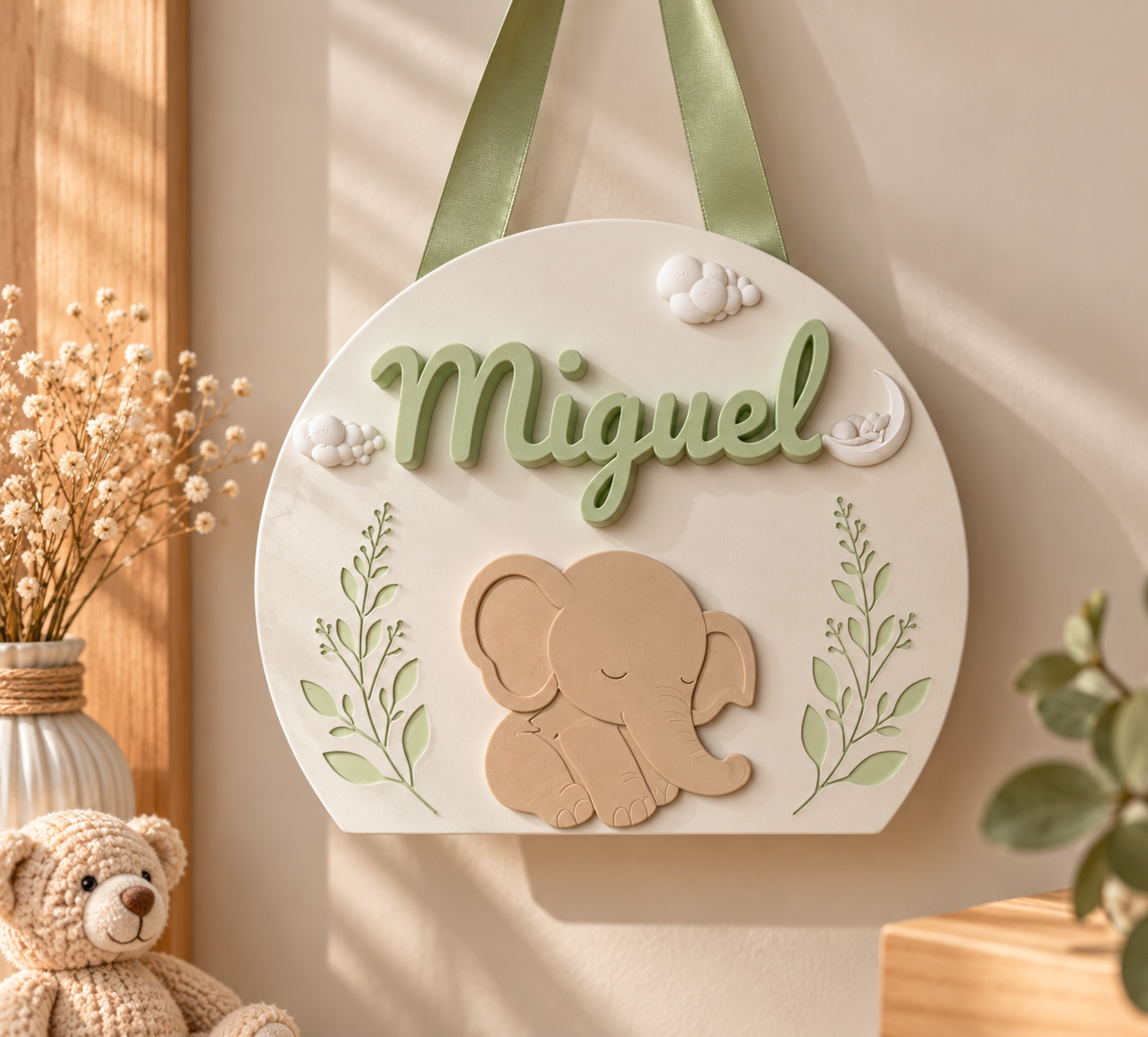 Porta maternidade personalizado com nome